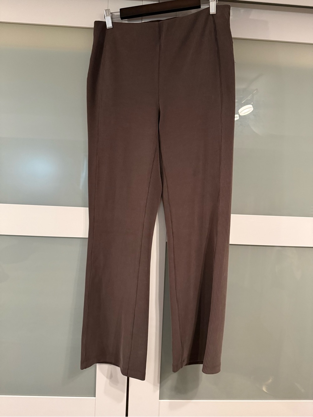 Lululemon Ribbed Softstreme Flared Pants in Espresso **Hemmed**